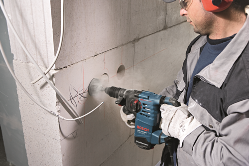 Bosch blauw gbh 3-28 dfr boorhamer | 800w 3,1j | in l-boxx - 061124a004