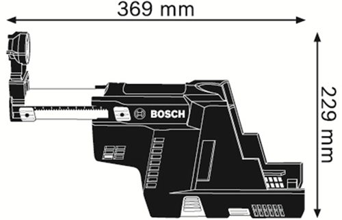 Bosch accessoires bosch afzuigapparaat gde 18v-16 voor gbh 18v-26 - 1600a0051m