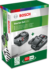Bosch groen bosch accessoires 1600a00zr8 | starterset | 18v | 1 x 6.0 ah accu + al1830 cv lader 1600a00zr8