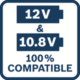 Bosch blauw bosch professional starterset 2x gba 12v accu 3.0ah + snellader gal 12v-40 - 1600a019rd