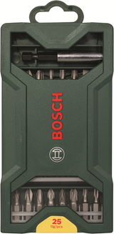Bosch accessoires bosch x-line bitset - 25-delig - met universele houder - geschikt voor alle merken