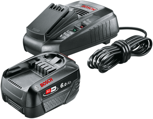 Bosch groen bosch accessoires 1600a00zr8 | starterset | 18v | 1 x 6.0 ah accu + al1830 cv lader 1600a00zr8