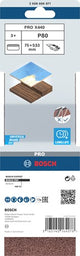Bosch accessoires 3-delige schuurbandset x440 | 75x533 | k80 | bfw - 2608606071