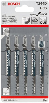 Bosch accessoires 5x speed voor hout decoupeerzaagblad t244d - 2608630058
