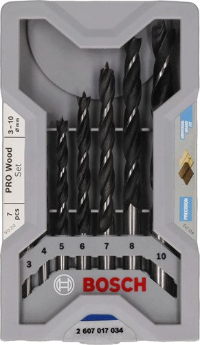 Bosch accessoires bosch profesional - pro wood boorset met centreerpunt, 7-delig
