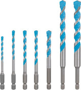 Bosch accessoires 7-delige set universeelboor hex-9 multiconstruction 4 5 6 8 10 12 - 2608902370