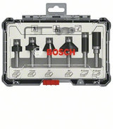 Bosch accessoires 8-delige gemengde freesset - schachtdiameter 6 mm - 2607017468