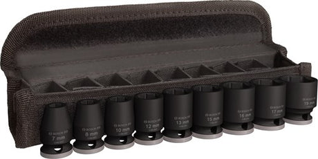 Bosch accessoires 9-delige krachtdoppenset 30 mm | 7, 8, 10, 12, 13, 15, 16, 17, 19 mm - 2608003036