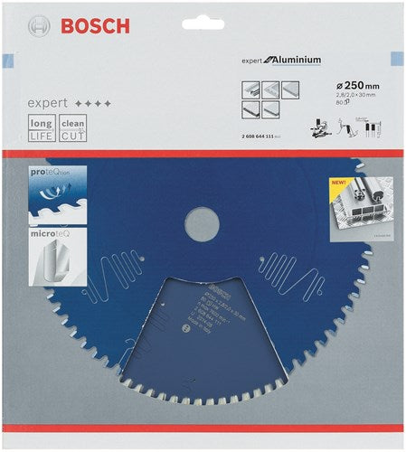 Bosch accessoires cirkelzaagblad expert for aluminium 250 x 30 x 2,8 mm, 80 - 1 stuk(s) - 2608644111 - 2608644111