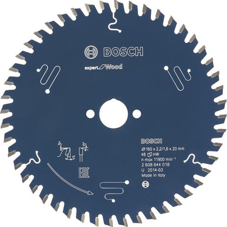 Bosch accessoires cirkelzaagblad expert for wood 165x30x2.6 1.6x48t - 2608644027