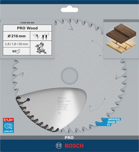Bosch accessoires cirkelzaagblad optiline wood 216x30x60 | 2608640642