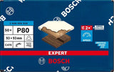Bosch accessoires expert c470 schuurpapier voor deltaschuurmachines 93 mm, k80 50-delig - 1 stuk(s) - 2608900928