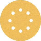 Bosch accessoires expert c470 schuurpapier voor excenterschuurmachines 125 mm, 8 gaten, k120 5-delig - 2608900807
