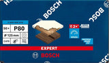Bosch accessoires expert c470 schuurpapier voor excenterschuurmachines 125 mm, 8 gaten, k80 50-delig - 1 stuk(s) - 2608900910