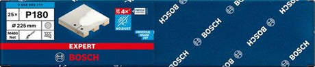 Bosch accessoires bosch expert m480 serie - schuurschijf - 225mm - korrel 180 - stofafvoer