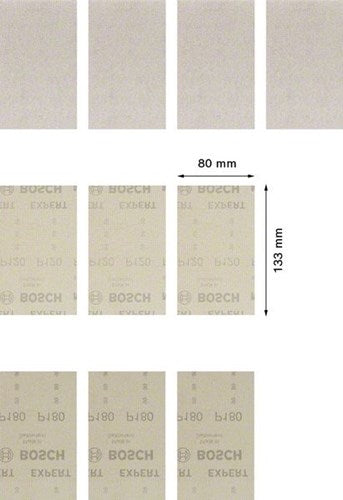 Bosch accessoires bosch expert m480 serie - schuurgaas set - 133mm - 10 stuks