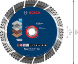 Bosch accessoires expert multimaterial diamantdoorslijpschijf 230 x 22,23 x 2,4 x 15 mm - 1 stuk(s) - 2608900663