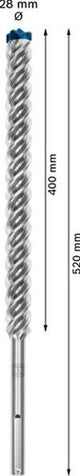Bosch accessoires expert sds max-8x hamerboor 28 x 400 x 520 mm - 1 stuk(s) - 2608900248