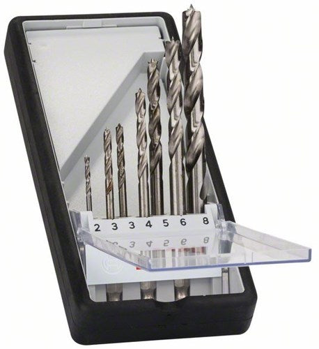 Bosch accessoires bosch profesional - pro wood hss boorset met centreerpunt, 7-delig