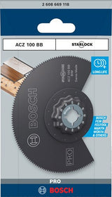 Bosch accessoires pro acz 100 bb multitoolzaagblad | 100 mm - 2608669118