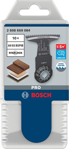 Bosch accessoires pro aii 65 bspib invalzaagblad | 65 x 40 mm | 10 stuks - 2608669084