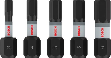 Bosch accessoires pro h impact bits | h3 | h4 | h5 (x2) | h6 | 25 mm | 5 stuks - 2608521u59