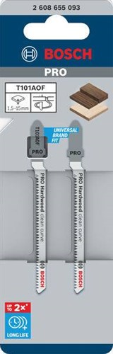Bosch accessoires bosch pro serie - brzeszczot voor decoupeerzaag - 83mm - t-houder - bi-metaal