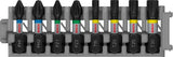 Bosch accessoires pro impact schroefbitset | ph1; ph2; pz1; pz2; t15; t20; t25; t30 | 25 mm | 8-delig - 2608521u61