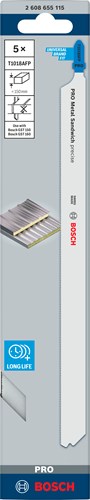 Bosch accessoires bosch pro metal sandwich t1018afp decoupeerzaagblad 250 mm 5-deli...