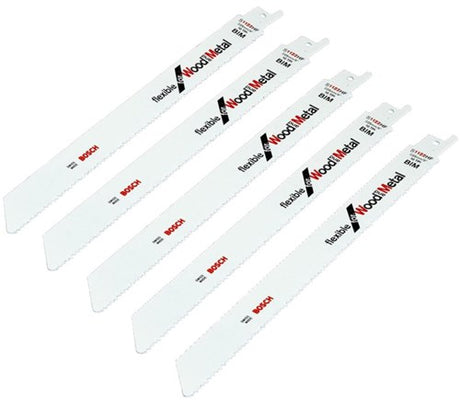 Bosch accessoires reciprozaagblad s1122hf flexible for wood and metal 5st - 2608656021