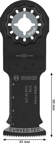 Bosch accessoires wood zaagblad aiz 32 epc | starlock | 32 x 50 mm | 5 stuks - 2608669249
