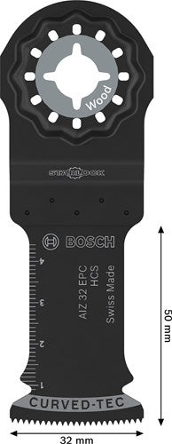Bosch accessoires wood zaagblad aiz 32 epc | starlock | 32 x 60 mm - 2608669247