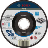 Bosch accessoires x-lock slijpschijf expert for metal 125x2.5x22.23mm, gebogen - 25 stuk(s) - 2608619257