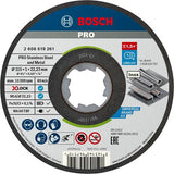 Bosch accessoires x-lock slijpschijfblik 10x standard for inox 10x115x1x22.23mm, recht - 1 stuk(s) - 2608619266