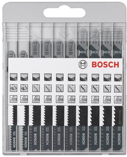 Bosch accessoires x-pro decoupeerzaagbladenset | basic voor hout | 10-delig | 2607010629 - 2607010629