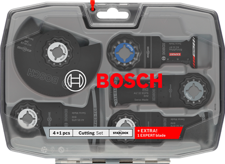 Bosch accessoires bosch professional multifunctioneel gereedschap accessoires zaagset 5-delig ( 2608669093 ) starlock + koffer