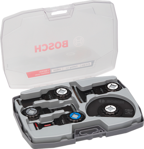 Bosch accessoires bosch professional multifunctioneel gereedschap accessoires zaagset 5-delig ( 2608669093 ) starlock + koffer