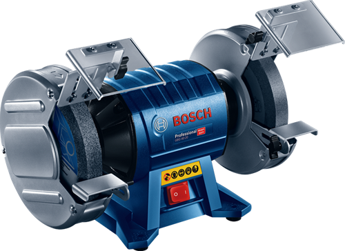Bosch blauw tafelslijpmachine gbg 60-20 1 x slijpschijf korrel 24, 1 x slijpschijf korrel 60