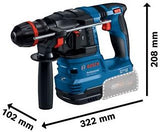 Bosch blauw bosch accu boorhamer met onechuck gbh 18v-22 x 2x 4,0 ah accu +...