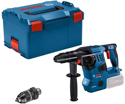 Bosch blauw bosch gbh 18v-28 cf accu boorhamer met sds plus in l-boxx - 06119...