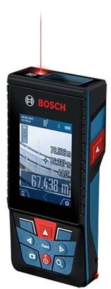Bosch blauw bosch professional glm 150-27 c - laser afstandsmeter - meetbereik 150 m - inclusief micro usb kabel - handlus - opbergetui