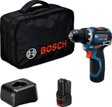 Bosch blauw gsr 12v-32 accuschroefboormachine | 2x gba 12v 2,0 ah en lader gal 12v-20 - 06019n7003