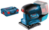 Bosch blauw bosch professional gss 18v-10 - accu vlakschuurmachine - exclusief accu en lader - inclusief 3x voetplaat met schuurplateau - 3x schuurblad