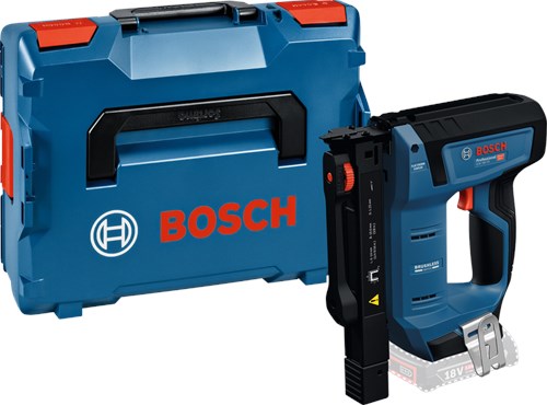 Bosch blauw gth 18v-14 accu nietmachine | solo in l-boxx | incl. haak | zonder accu en lader - 0601482801