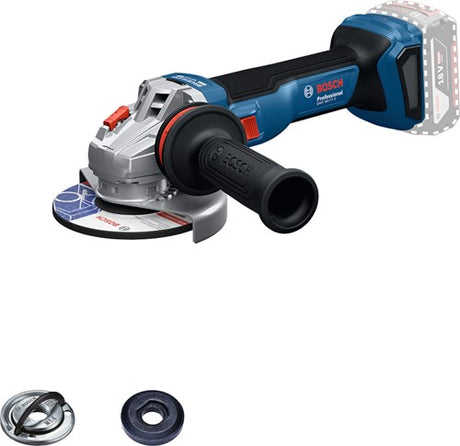 Bosch blauw bosch professional gws 18v-11 s accu haakse slijper 125mm 18v basic body - 06019n4000