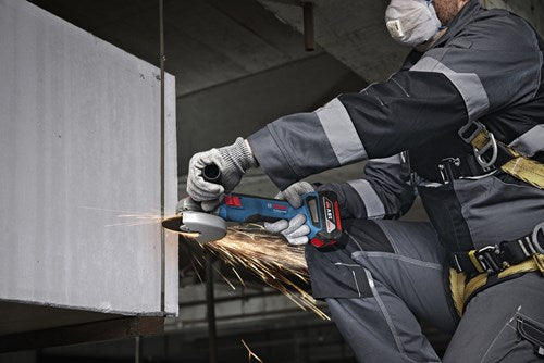 Bosch blauw bosch gws 18v-8 125mm solo doos accu haakse slijper