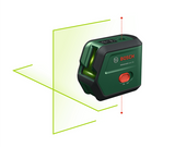 Bosch groen advancedlevel 2g set kruislijnlaser | geïntegreerde li-ion batterij + opbergetui + statief 1,2 m - 0603663gz1