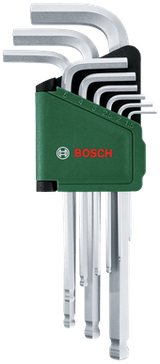 Bosch groen inbussleutelset | lange versie | 9-delig - 1600a032v1