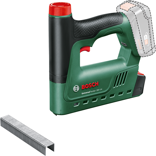 Bosch groen bosch universaltacker 18v-14 accu tacker - zonder 18 v accu en lader - incl. 1000 nietjes