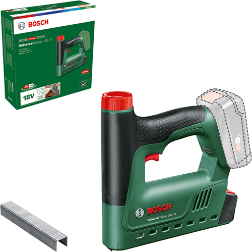 Bosch groen bosch universaltacker 18v-14 accu tacker - zonder 18 v accu en lader - incl. 1000 nietjes